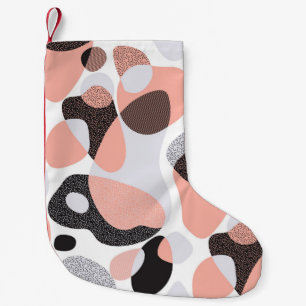 Natural Forms: Geometric Seamless Texture. Small Christmas Stocking