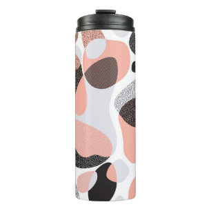 Natural Forms: Geometric Seamless Texture. Thermal Tumbler