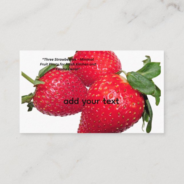  Natural Fruit Cushion for Home Decor Business Card (Back)