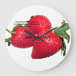 Natural Fruit Cushion for Home Decor Large Clock