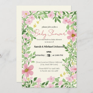Natural Garden Baby Shower Invitation