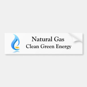 Natural Gas Clean Green Energy Bumper Sticker