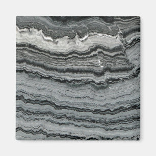 Natural gemstone black white lace agate marble magnet