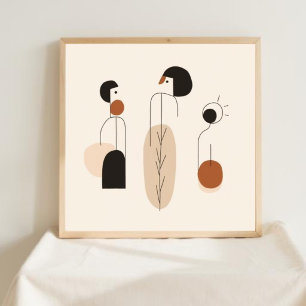 Natural Geometry – Feminine Minimalist Art I Poster