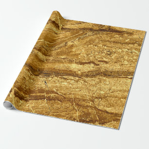 Natural gold marble tiles pattern wrapping paper