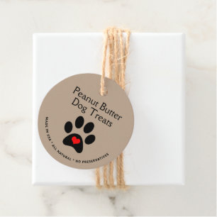 Natural Gourmet Dog Treat Price Favour Tags