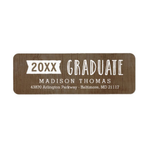 Natural Grad Graduation Address Label