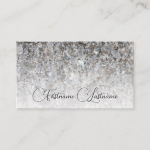 Natural gray marble surface structure calligraphy business card