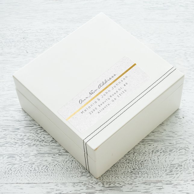 Natural Gray Paper Kraft White New Adress RSVP (Creator Uploaded)