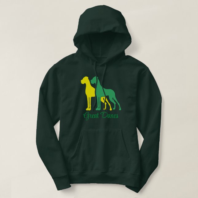 Natural Great Dane Hoodie (Design Front)