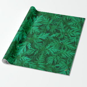 Natural green background from green leaves abstrac wrapping paper