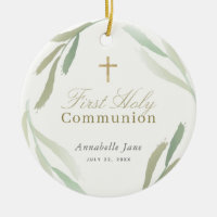 Natural Green Foliages First Holy Communion