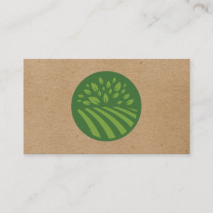 Natural Green Icon Business Card