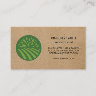 Natural Green Icon Business Card