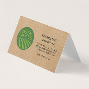 Natural Green Icon Business Card