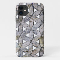 Natural Grey Stone Mosaic pattern flower of life
