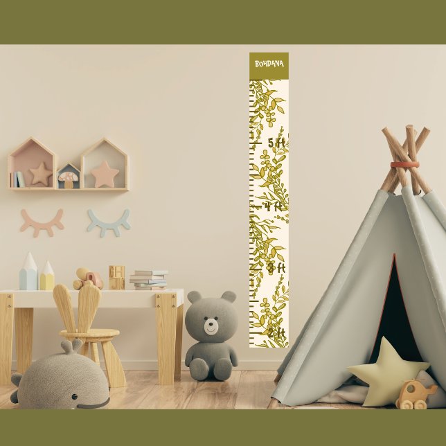 Natural Growth Height Chart Ruler Flora Leaf (Creator Uploaded)