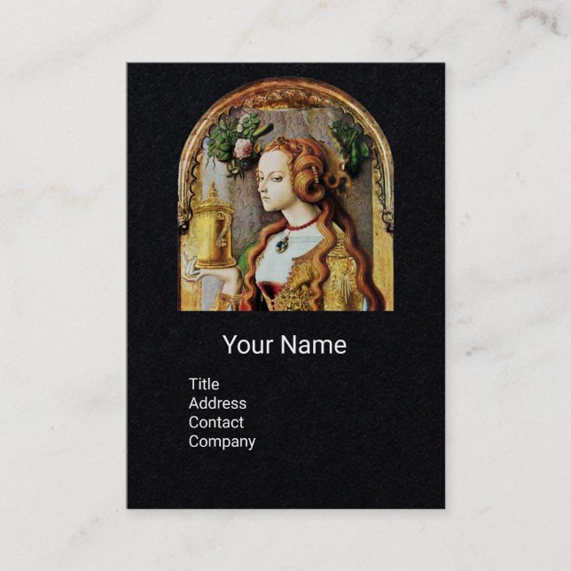 NATURAL HAIR BEAUTY,COSMETICS MONOGRAM Black Paper Business Card (Front)