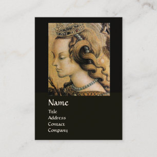 NATURAL HAIR BEAUTY & JEWELRY MONOGRAM black Business Card