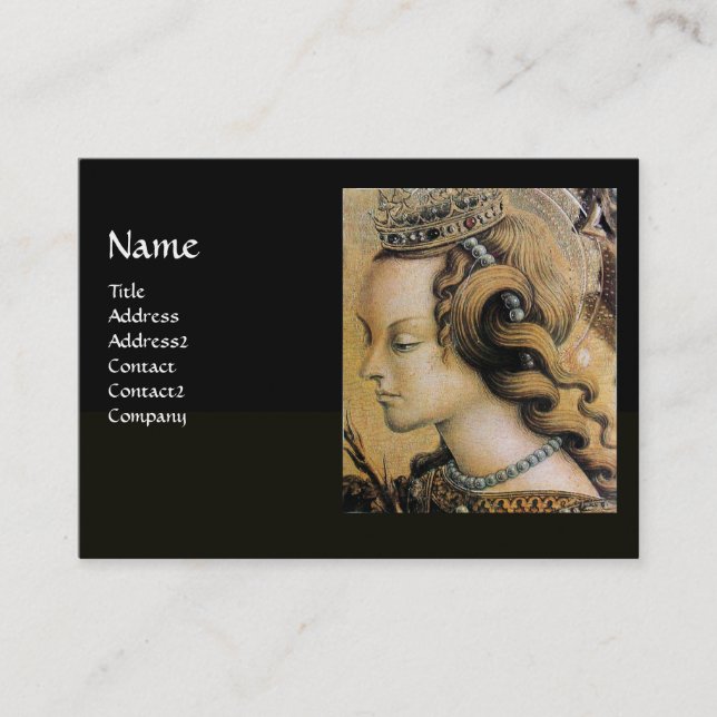 NATURAL HAIR  BEAUTY JEWELRY MONOGRAM black pearl Business Card (Front)