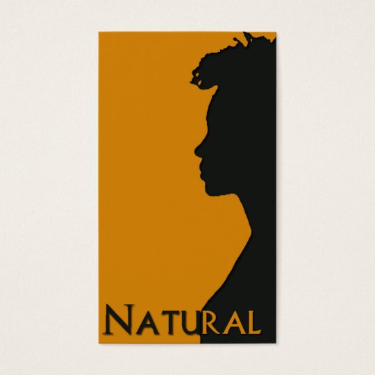 Natural Hair businesscard Business Card