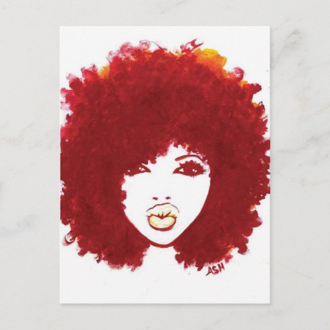 Natural Hair Postcard (Front)