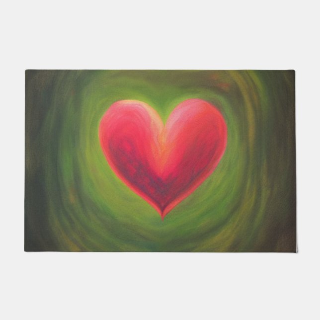Natural Heart Doormat (Front)