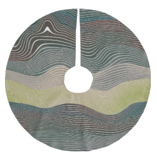 Natural Hills: Landscape Pattern Brushed Polyester Tree Skirt