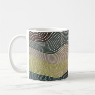Natural Hills: Landscape Pattern Coffee Mug