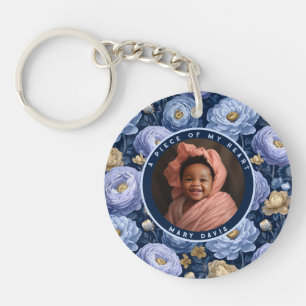 Natural Housewarming Gifts Photo Ranunculus Key Ring