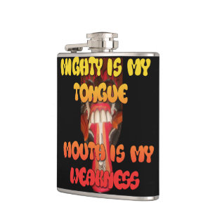 Natural human Funny Weak Mouth Hip Flask