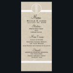 Natural Kraft Rustic Minimal Wedding Menu Card<br><div class="desc">Matching items in this design are available.</div>