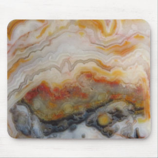 Natural Lace Agate Stone Authentic Colours & Desig Mouse Mat