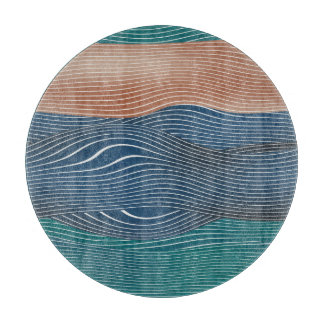 Natural landscape hills: seamless pattern. cutting board
