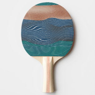 Natural landscape hills: seamless pattern. ping pong paddle