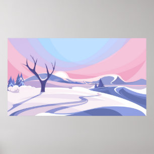 Natural landscape poster