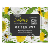 Natural Lawn Care Service Promo Dandelion & Bees
