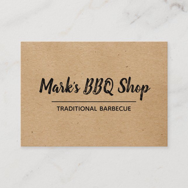 Natural | Layout | BBQ Business Card (Front)