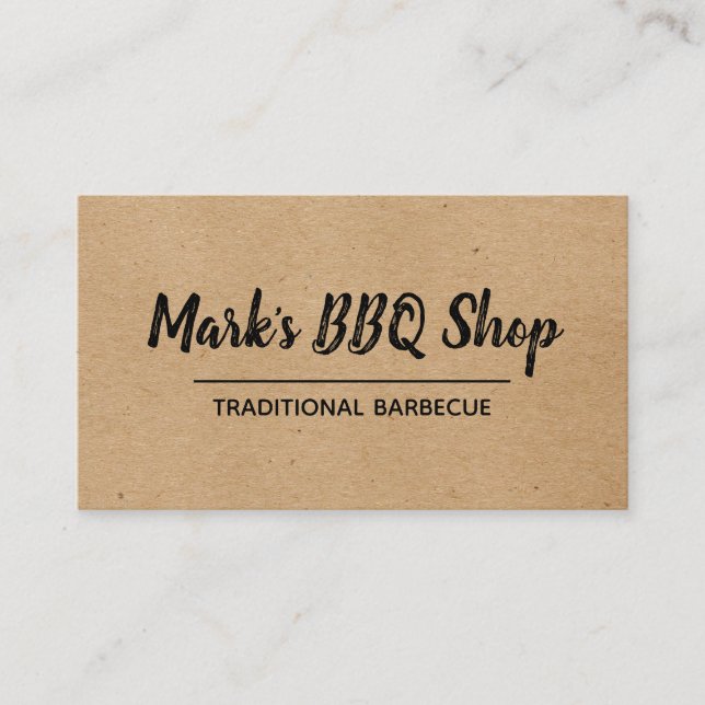 Natural | Layout | BBQ Business Card (Front)