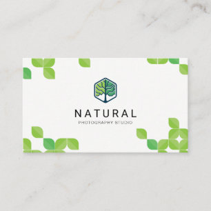 Natural Leaf Pattern Business Card