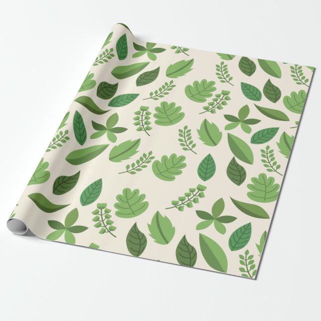 Natural Leaf Wrapping Paper (Unrolled)
