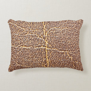 Natural leather book cover texture abstract, aged, decorative cushion