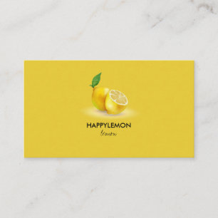 Natural Lemon citrus lime Business Card