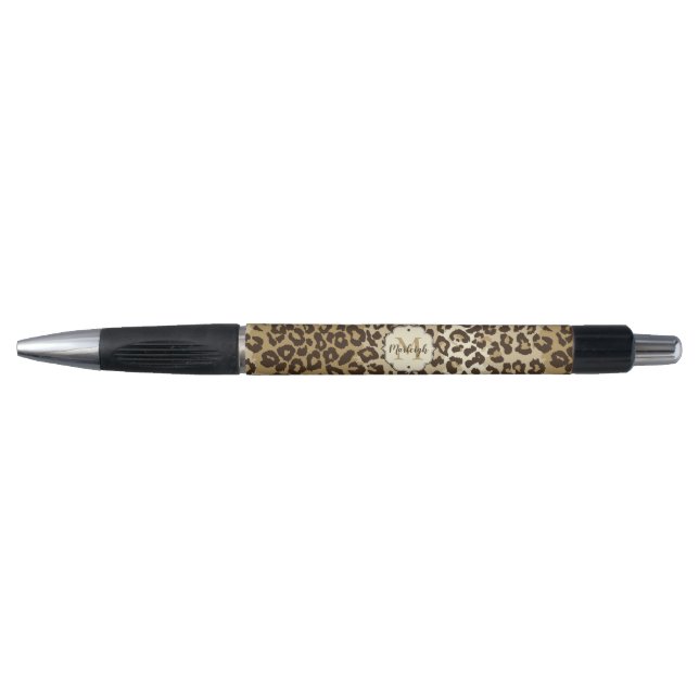 Natural Leopard Print Custom Monogram Name (Front)