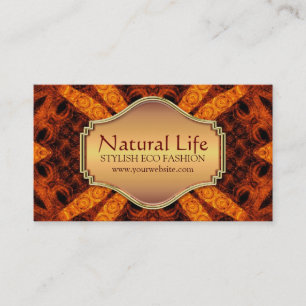Natural Life Eco Fashion Design Business Card