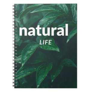 Natural Life Notebook – Green Leaves Cover