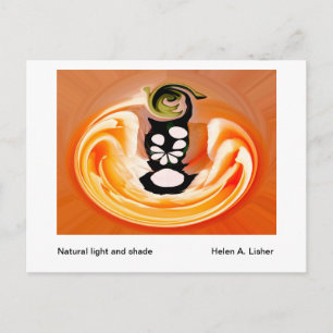 Natural light and shade postcard
