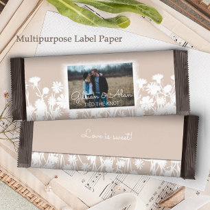 Natural Light Beige Wedding Candy Bar Wrapper