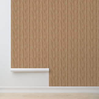 Natural Light Oak Wood Grain Texture Wallpaper