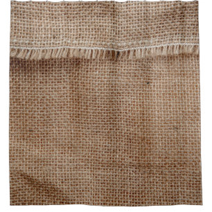 Natural line texture backgroundcoffee, sack, abstr shower curtain